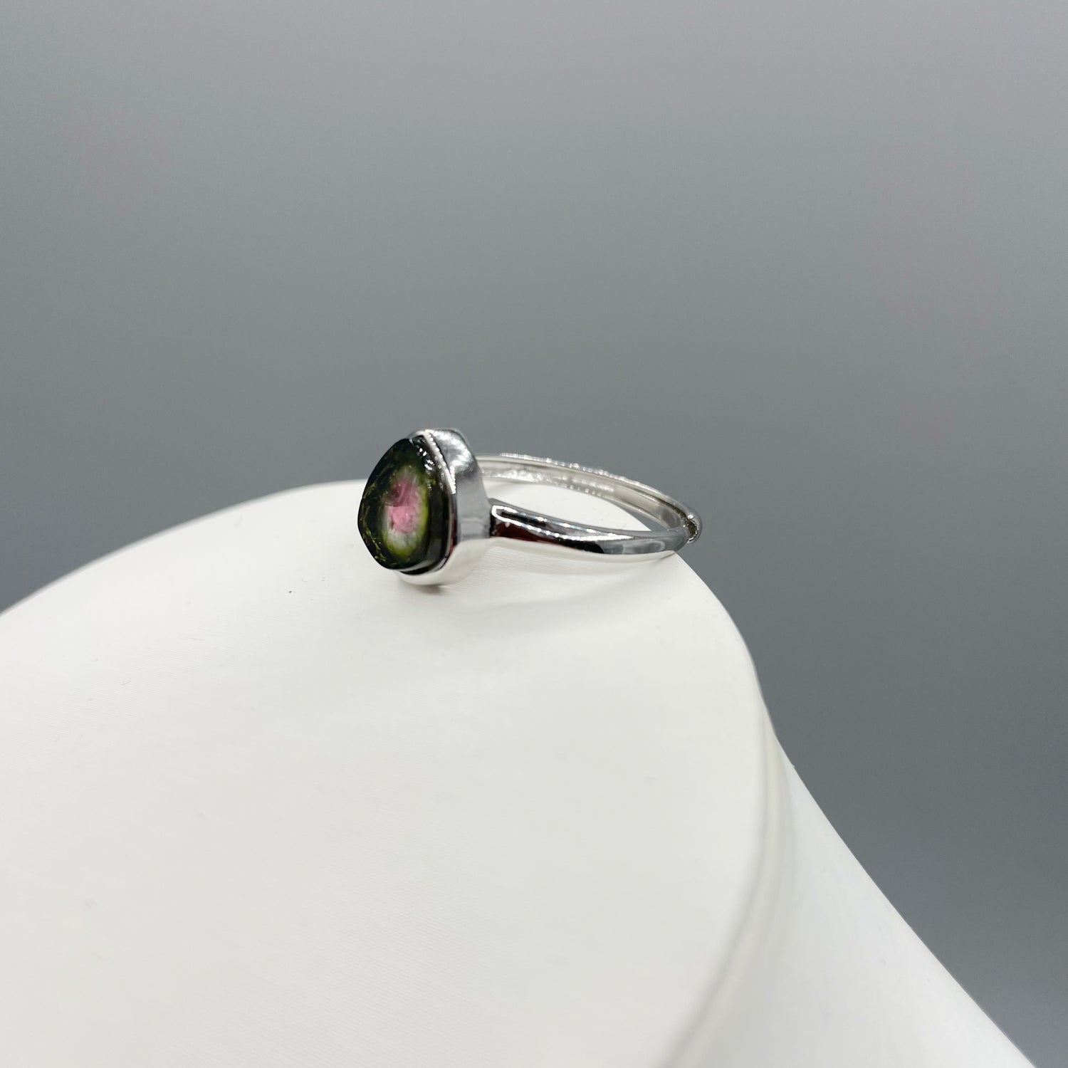 Anello Tormalina Watermelon - Argento 925