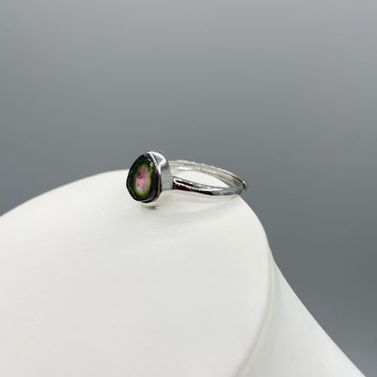 Anello Tormalina Watermelon - Argento 925