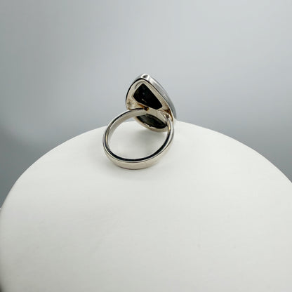 Anello Labradorite a Goccia - Argento 925