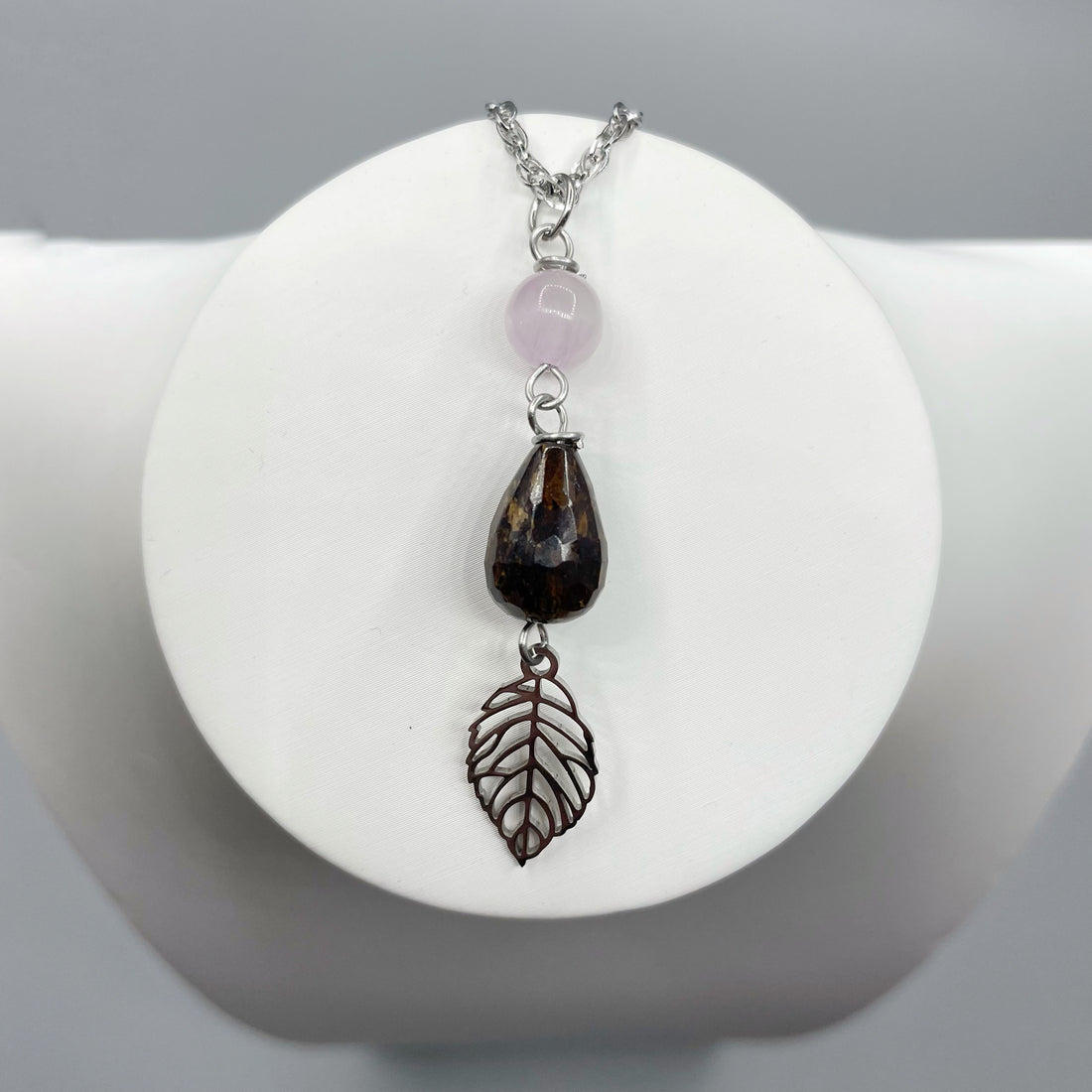 Collana del Destino - Kunzite e Bronzite