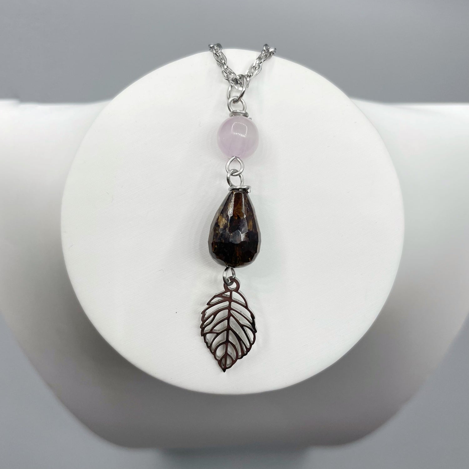 Collana del Destino - Kunzite e Bronzite