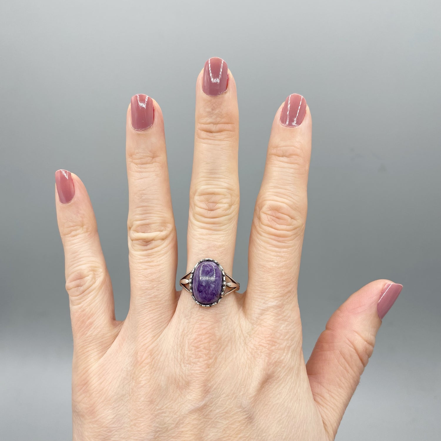 Anello Ciaroite Ovale e Argento 925