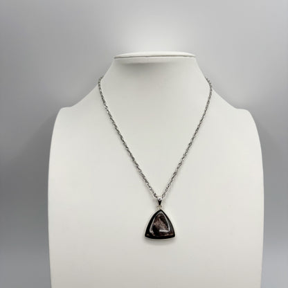 Ciondolo Iperstene Argento 925 - Triangolo