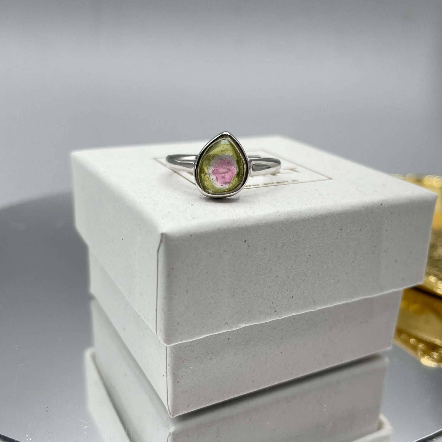 Anello Tormalina Watermelon - Argento 925