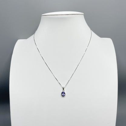 Ciondolo Tanzanite Ovale - Argento 925
