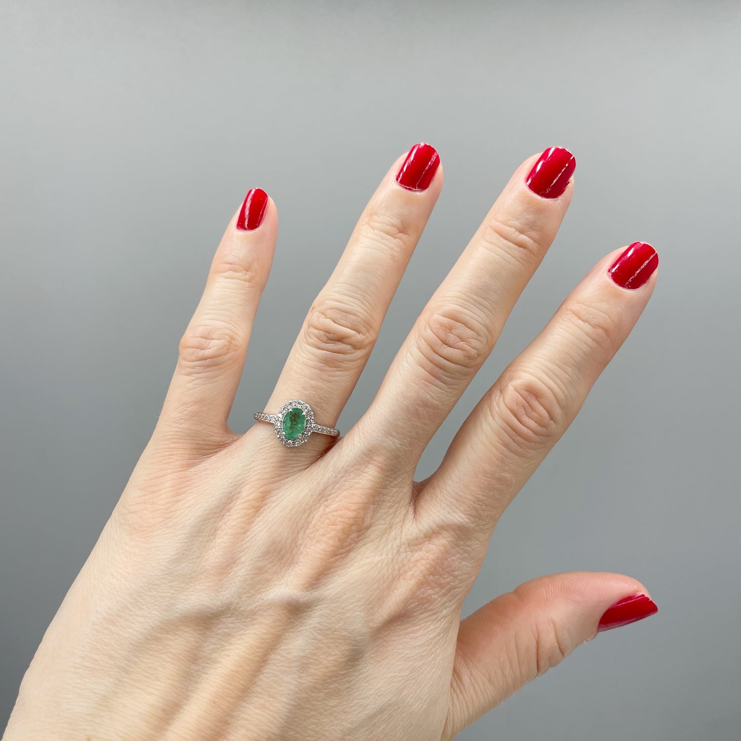 Anello Smeraldo - Argento 925