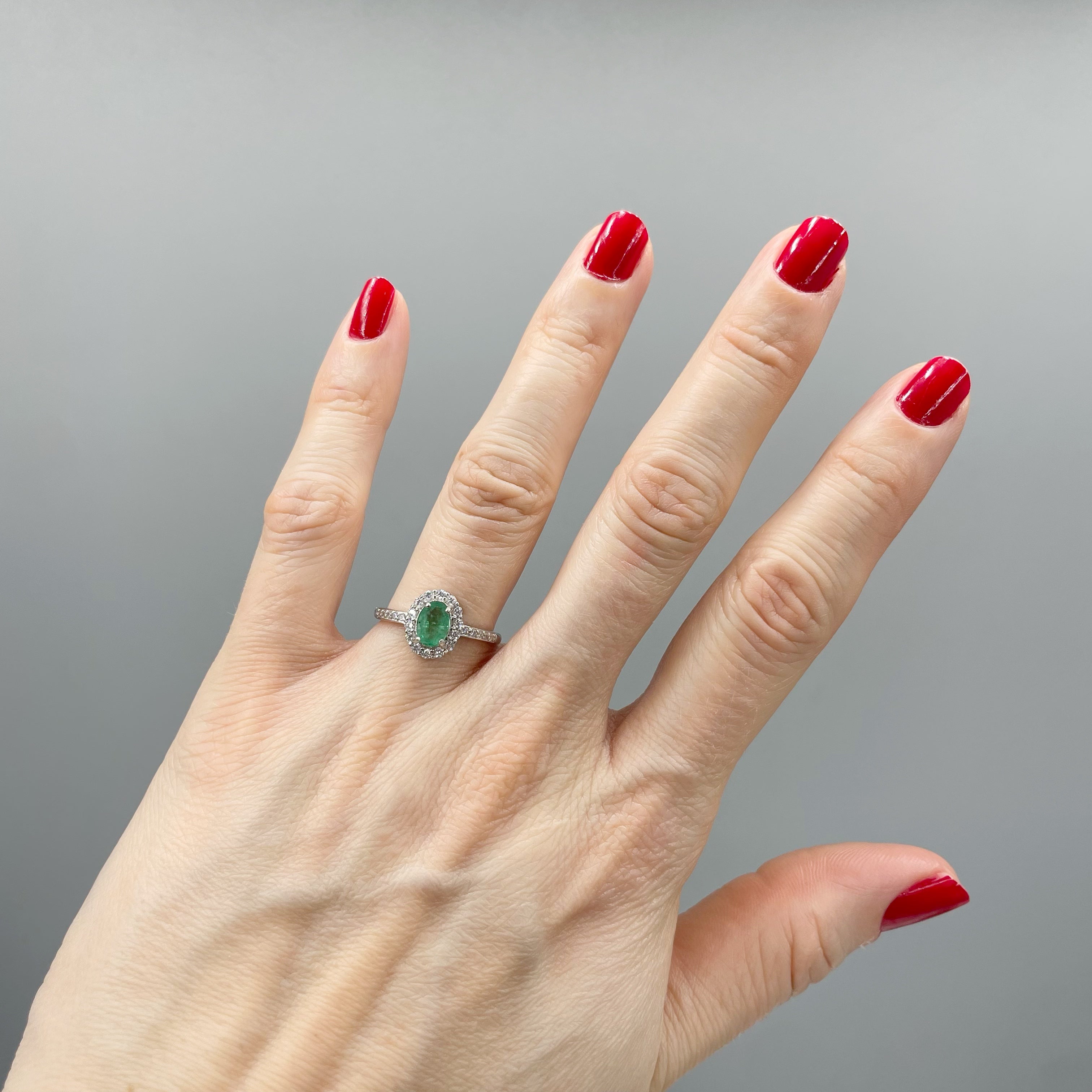 Anello Smeraldo - Argento 925