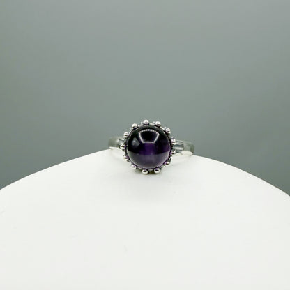 Anello Ametista - Argento 925 - Sfera