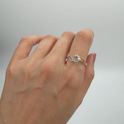 Anello Prasiolite | Argento 925 - NON REGOLABILE