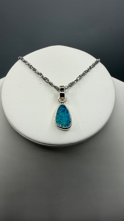 Ciondolo Opale Australiano - Argento 925