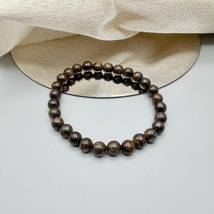 Bracciale Bronzite con elastico