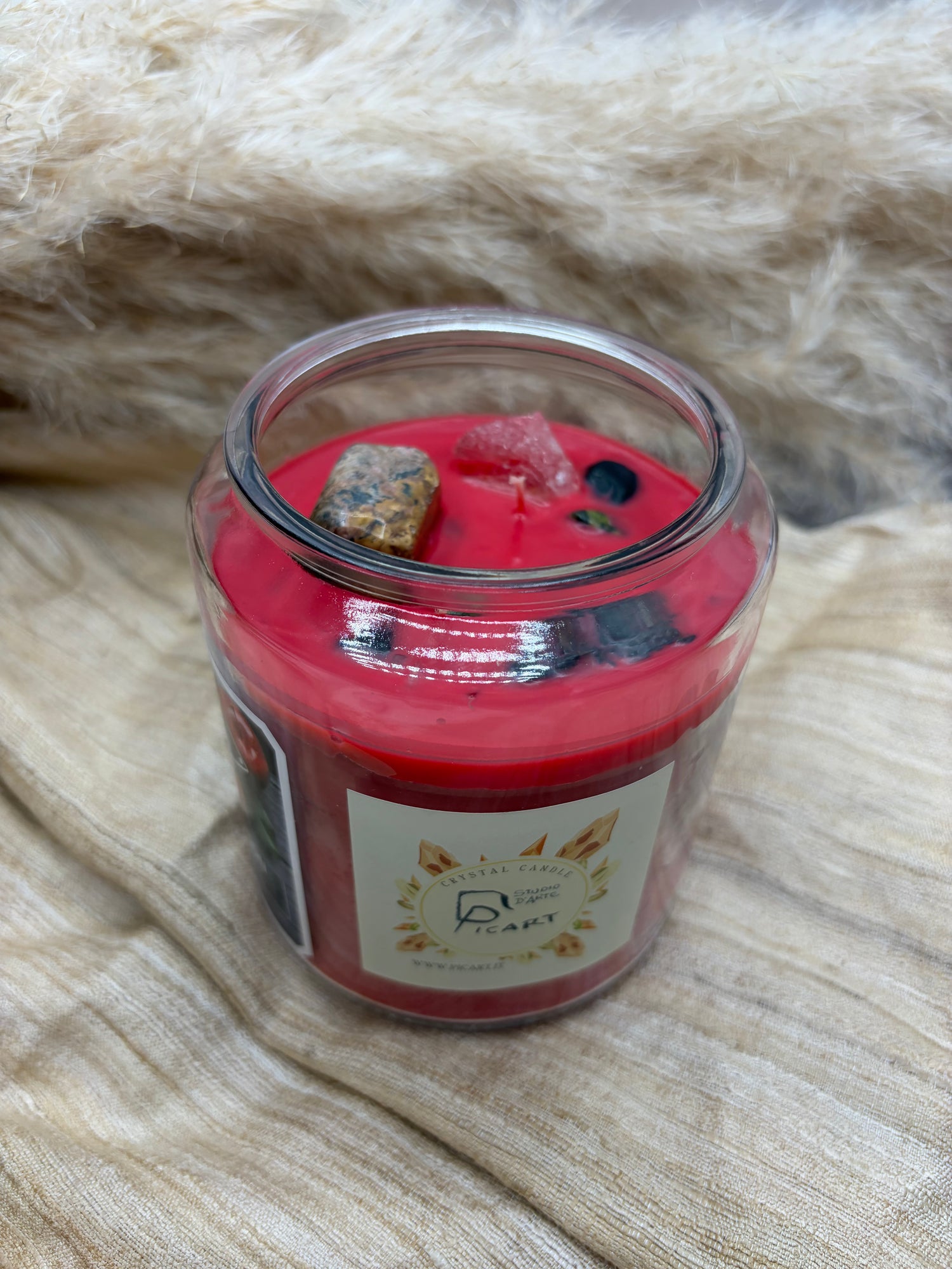 Candela con Cristalli - SERENITA&