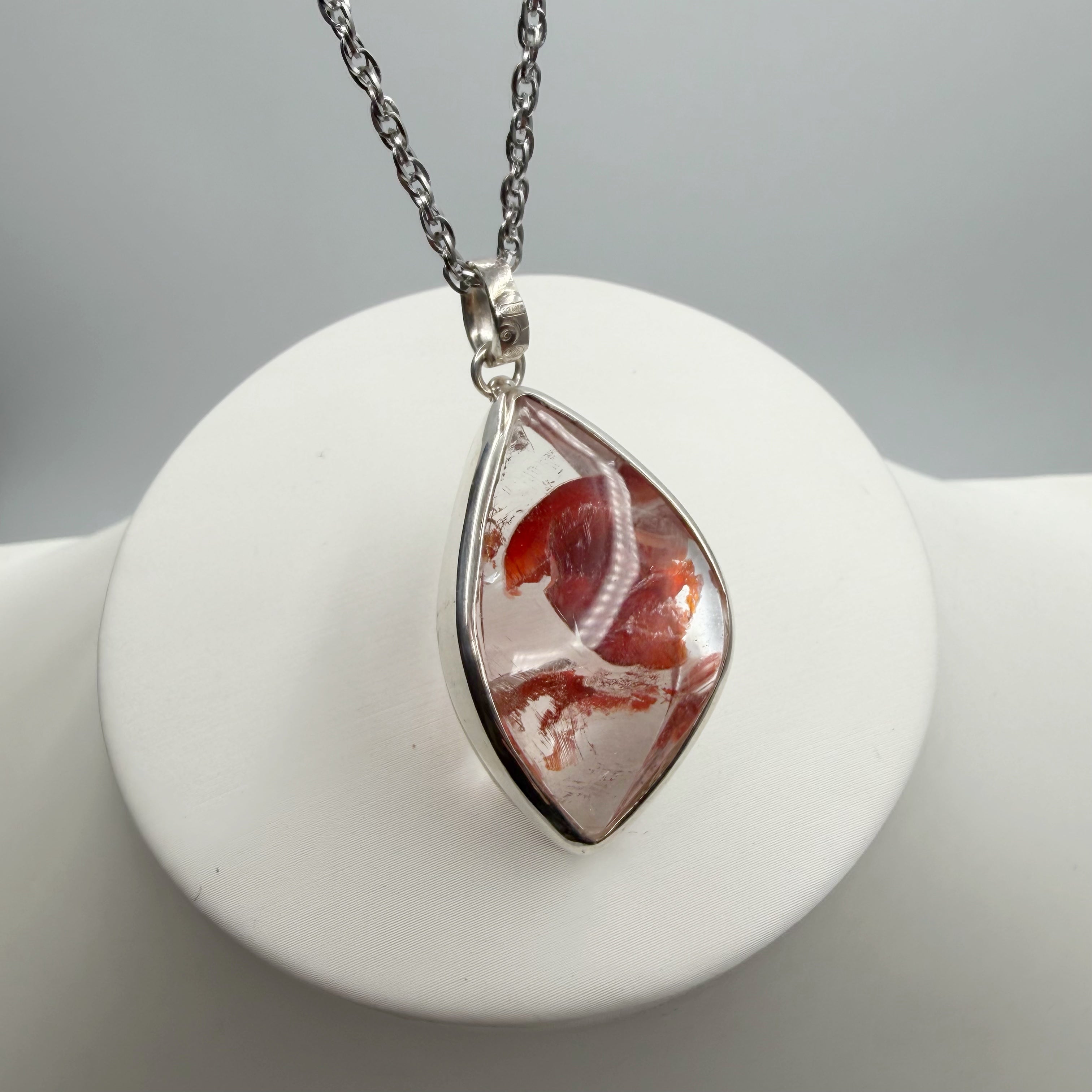 Ciondolo Quarzo Ematoide - Argento 925