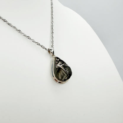 Ciondolo Shungite Argento 925 - a goccia