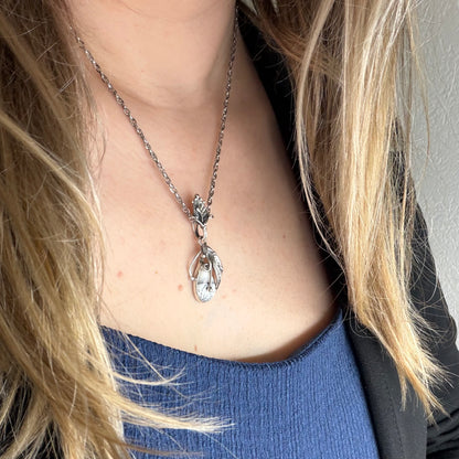 Ciondolo Opale Dendritico e Argento 925
