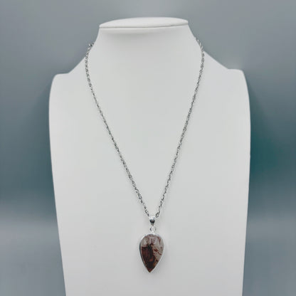 Ciondolo Quarzo Rutilato Rosa - Argento 925
