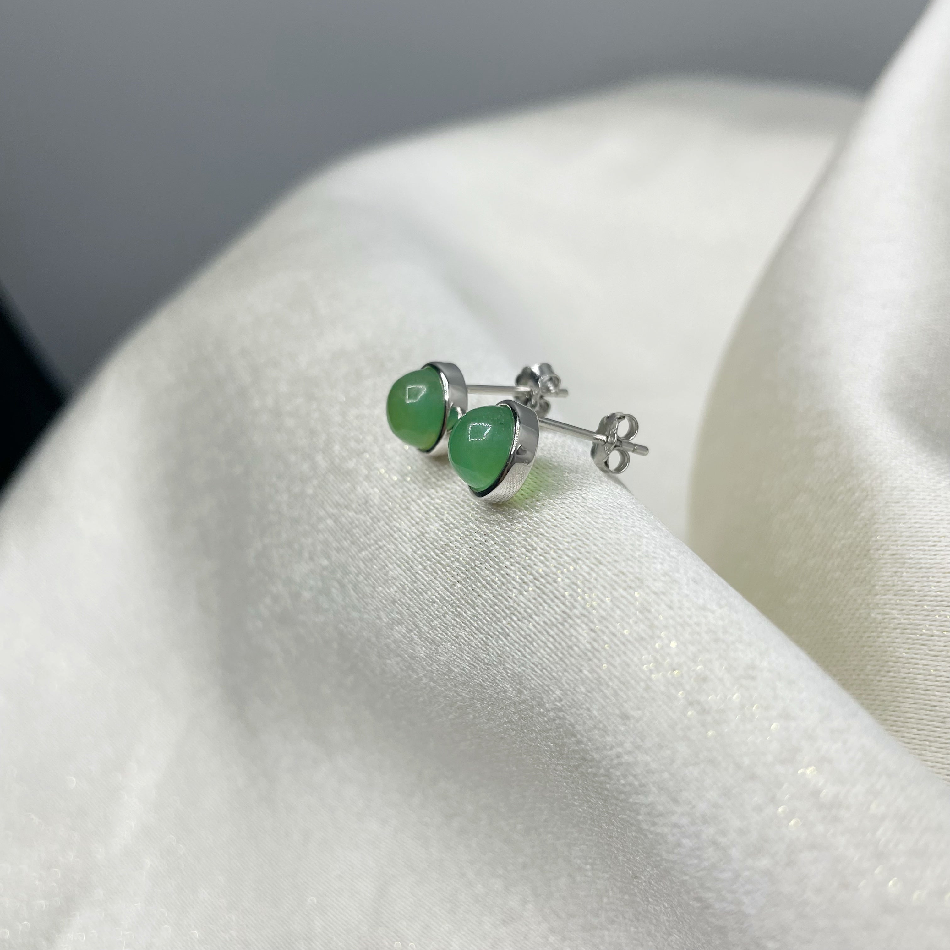 Orecchini a Lobo Giada - Argento 925
