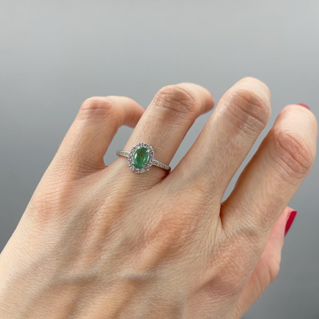 Anello Smeraldo - Argento 925