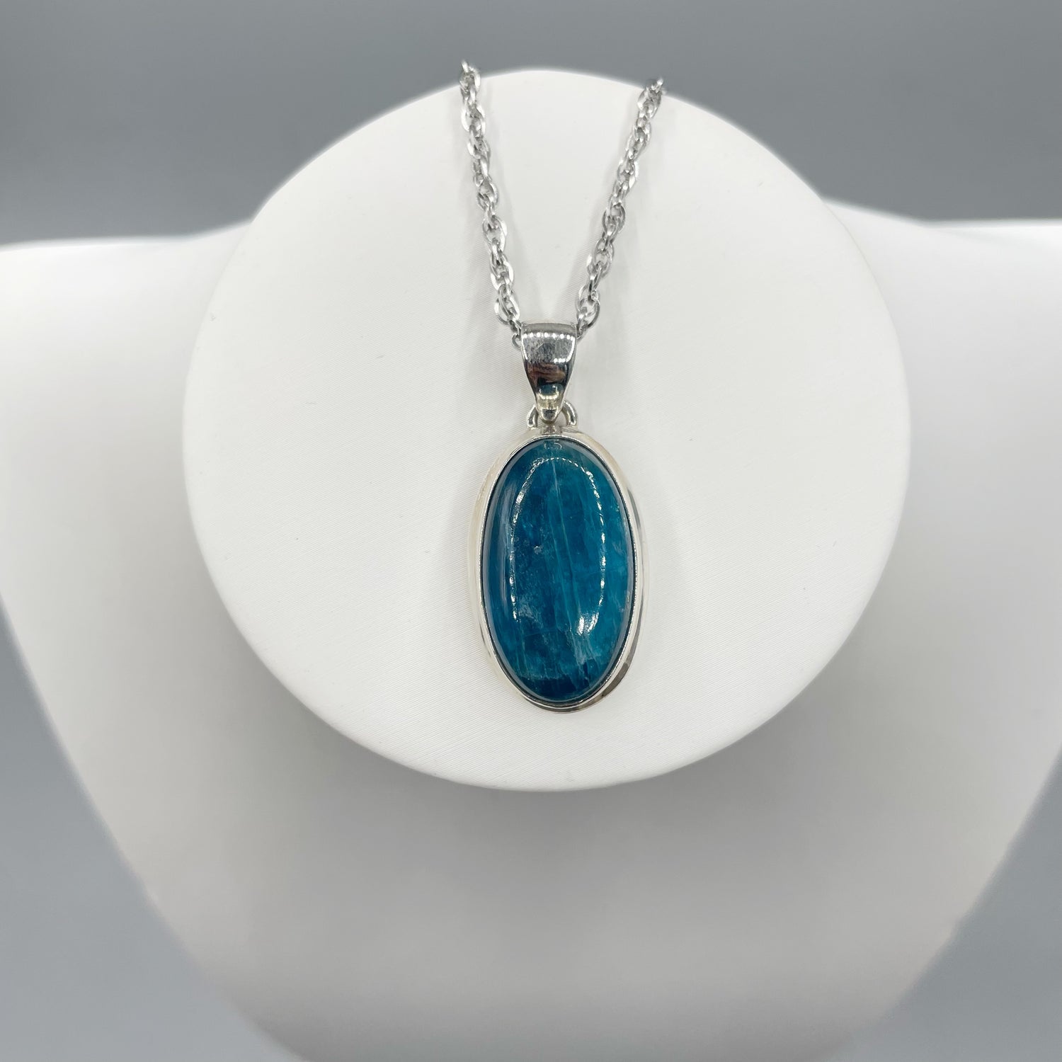 Ciondolo Apatite Argento 925 - Ovale