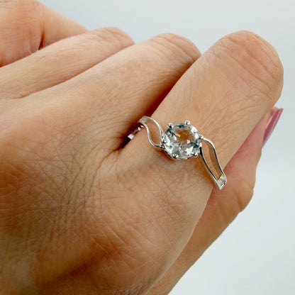 Anello Prasiolite | Argento 925 - NON REGOLABILE