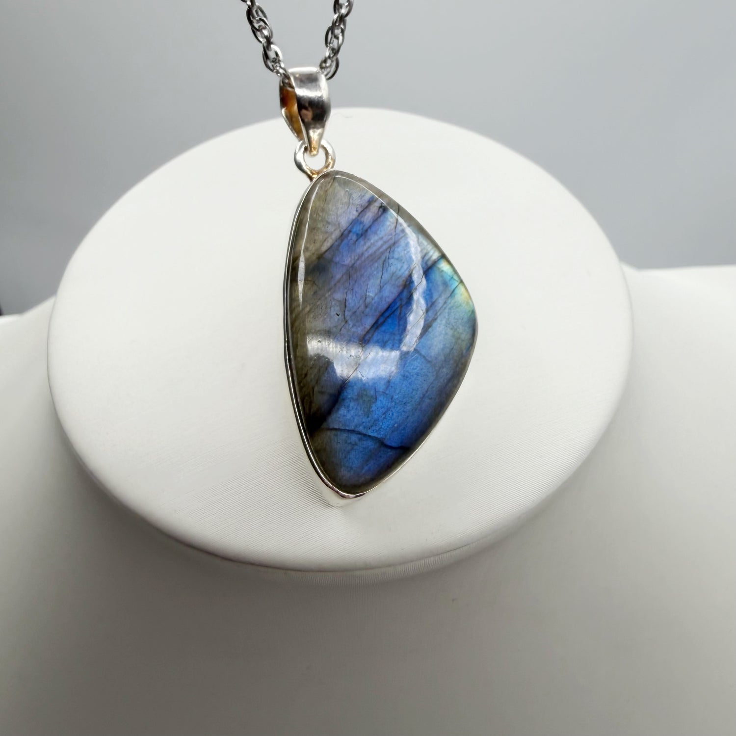 Ciondolo Labradorite Blu - Argento 925