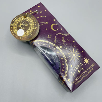 Incenso a coni con supporto - Luna &amp; Sol