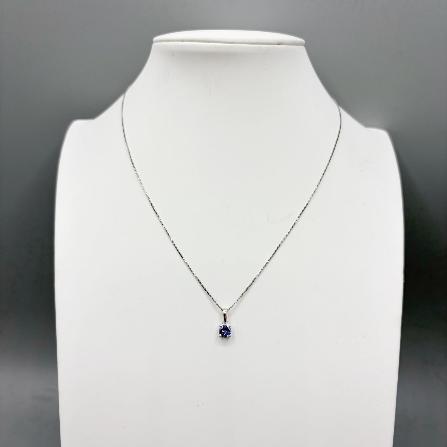 Ciondolo Punto Luce Tanzanite Argento 925 - Tondo