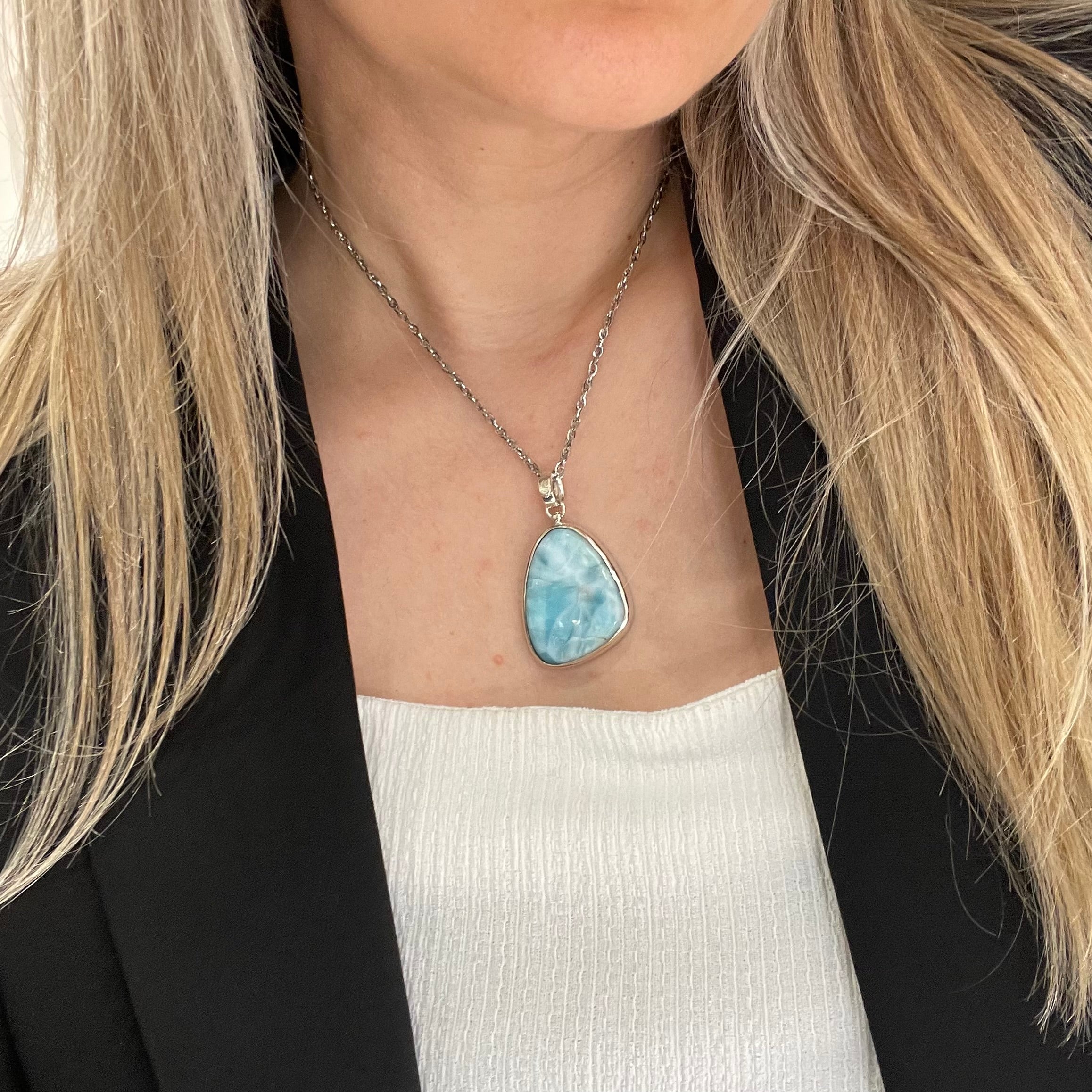 Ciondolo Larimar - Argento 925