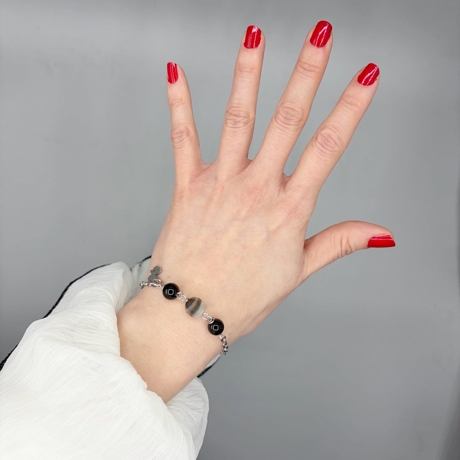 Bracciale Anti-Invidia - Occhio di Shiva, Ossidiana, Onice - LIMITED EDITION