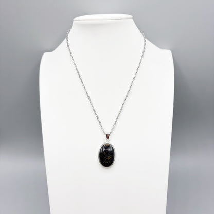 Ciondolo Nuummite Argento 925 - Ovale
