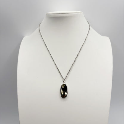 Ciondolo Pirite in Magnetite - Argento 925