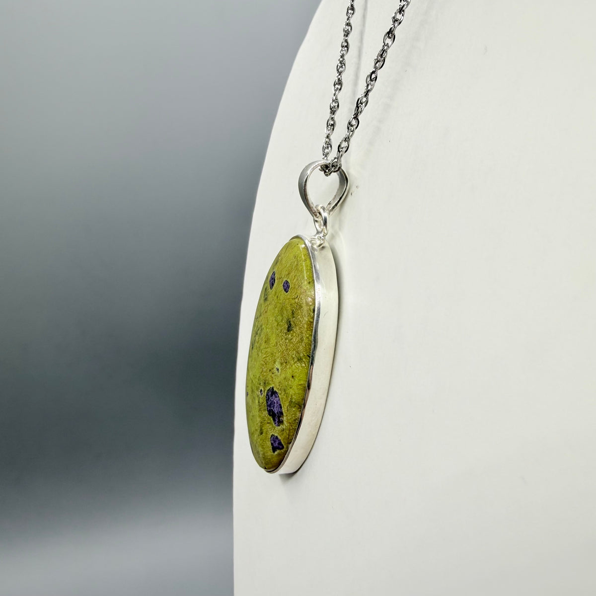 Ciondolo Atlantisite Argento 925 - Ovale grande