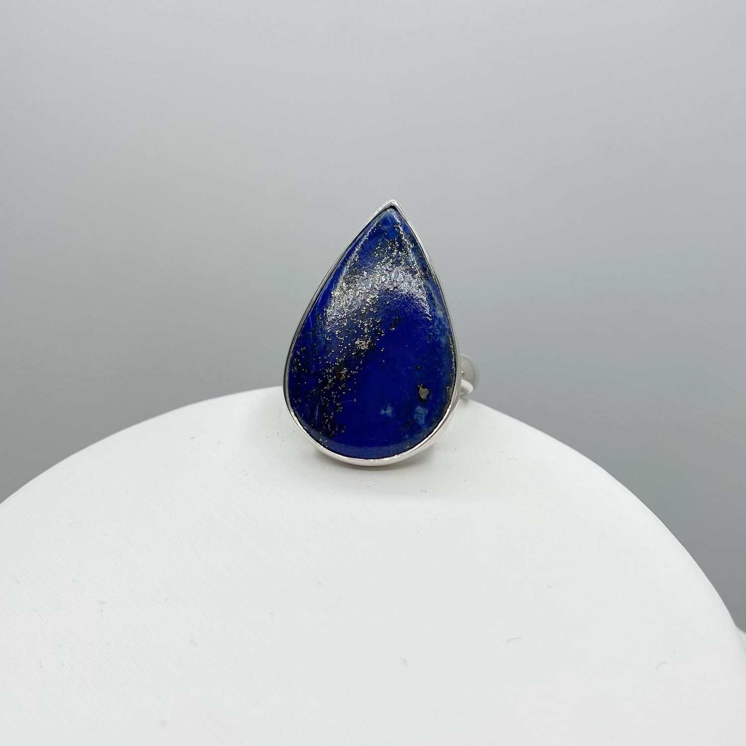 Anello Lapislazzuli a Goccia - Argento 925