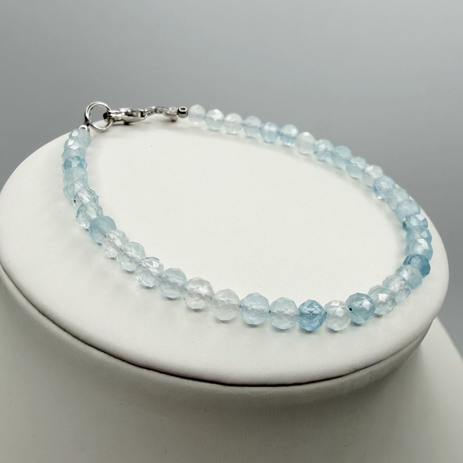 Bracciale Acquamarina sfaccettata