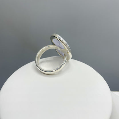 Anello Calcedonio e Argento 925