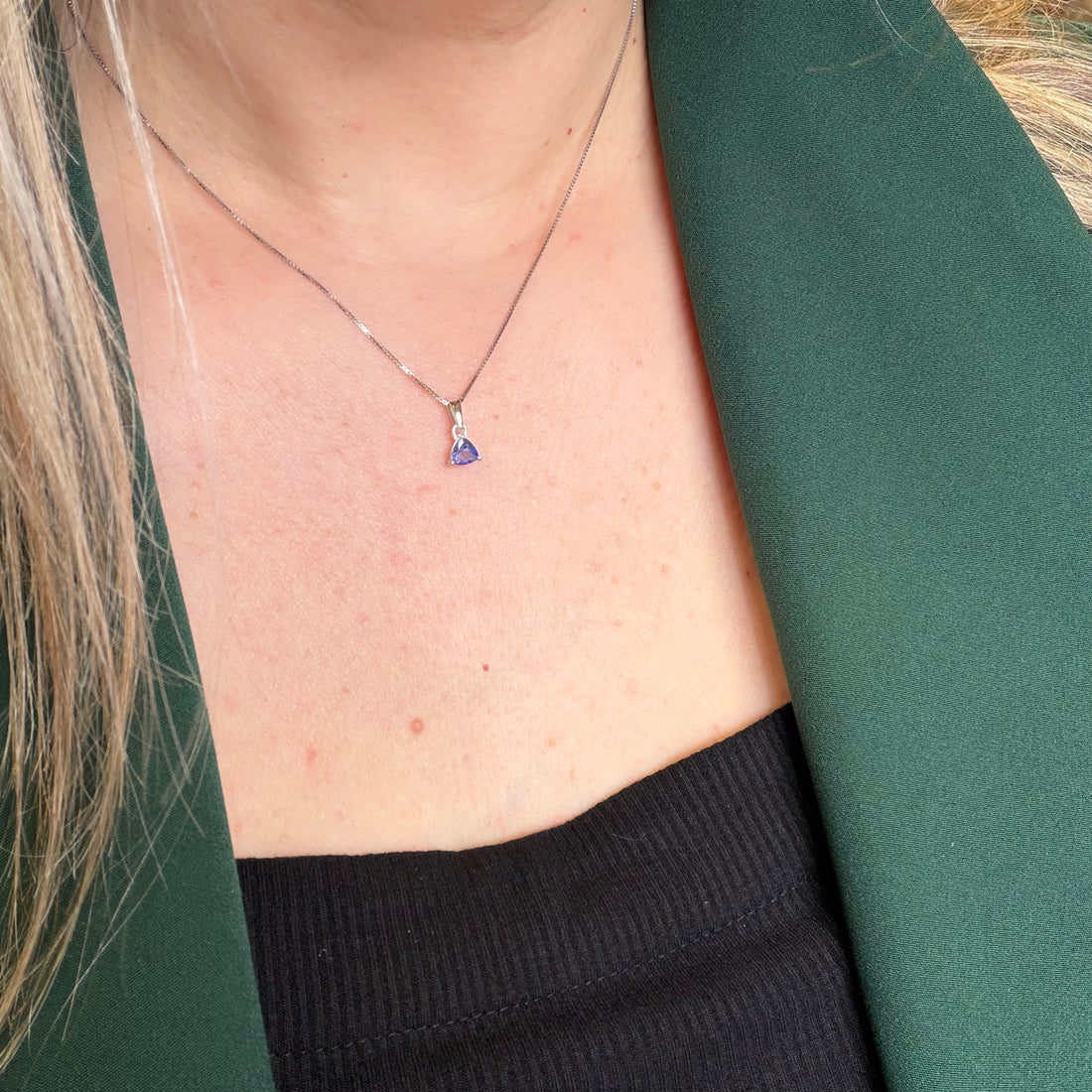 Ciondolo Punto Luce Tanzanite - Argento 925