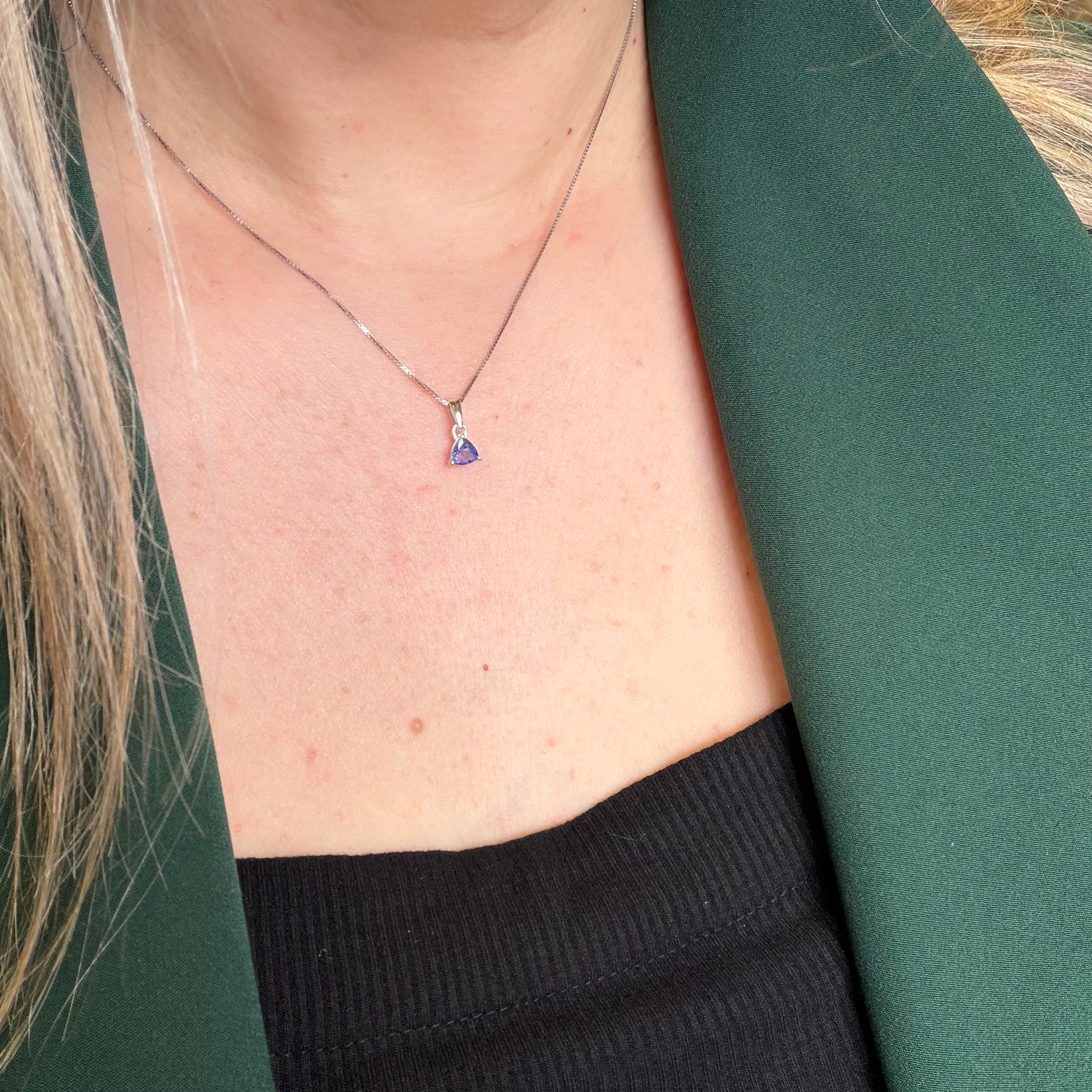 Ciondolo Punto Luce Tanzanite - Argento 925