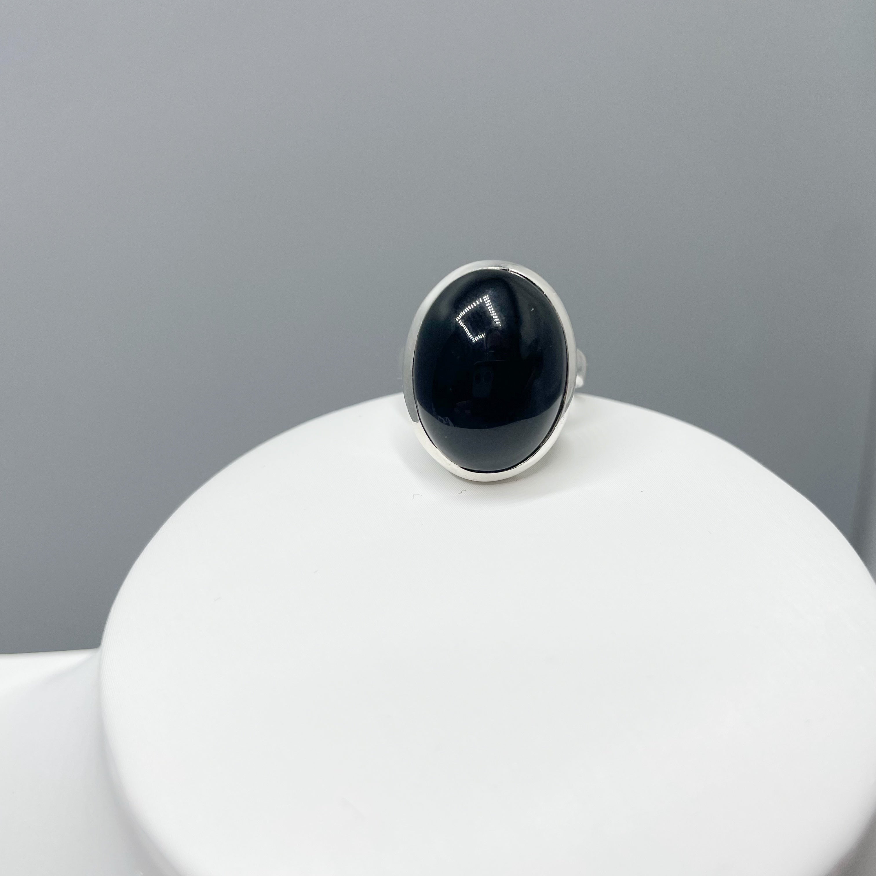 Anello Onice nero e Argento 925