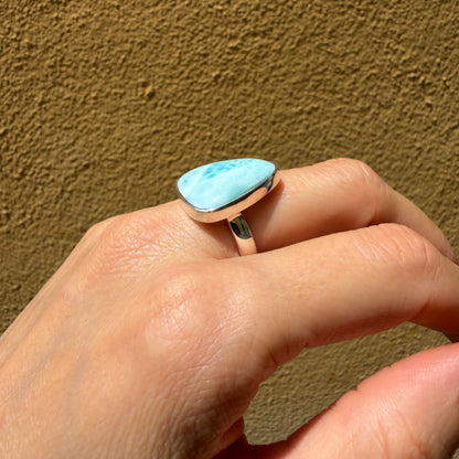 Anello Larimar Argento 925 - Triangolo