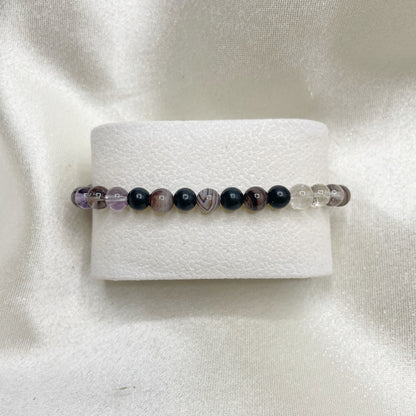 Bracciale Amuleto Protettivo - Occhio di Shiva, Shungite, Super Seven - LIMITED EDITION