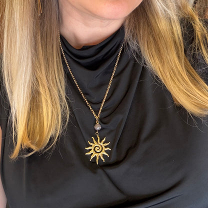 Collana Occhio di Shiva Sunshine - Acciaio inossidabile GOLD