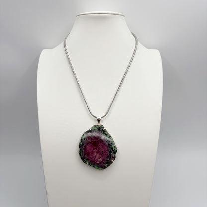 Ciondolo Rubyzoisite - Argento 925