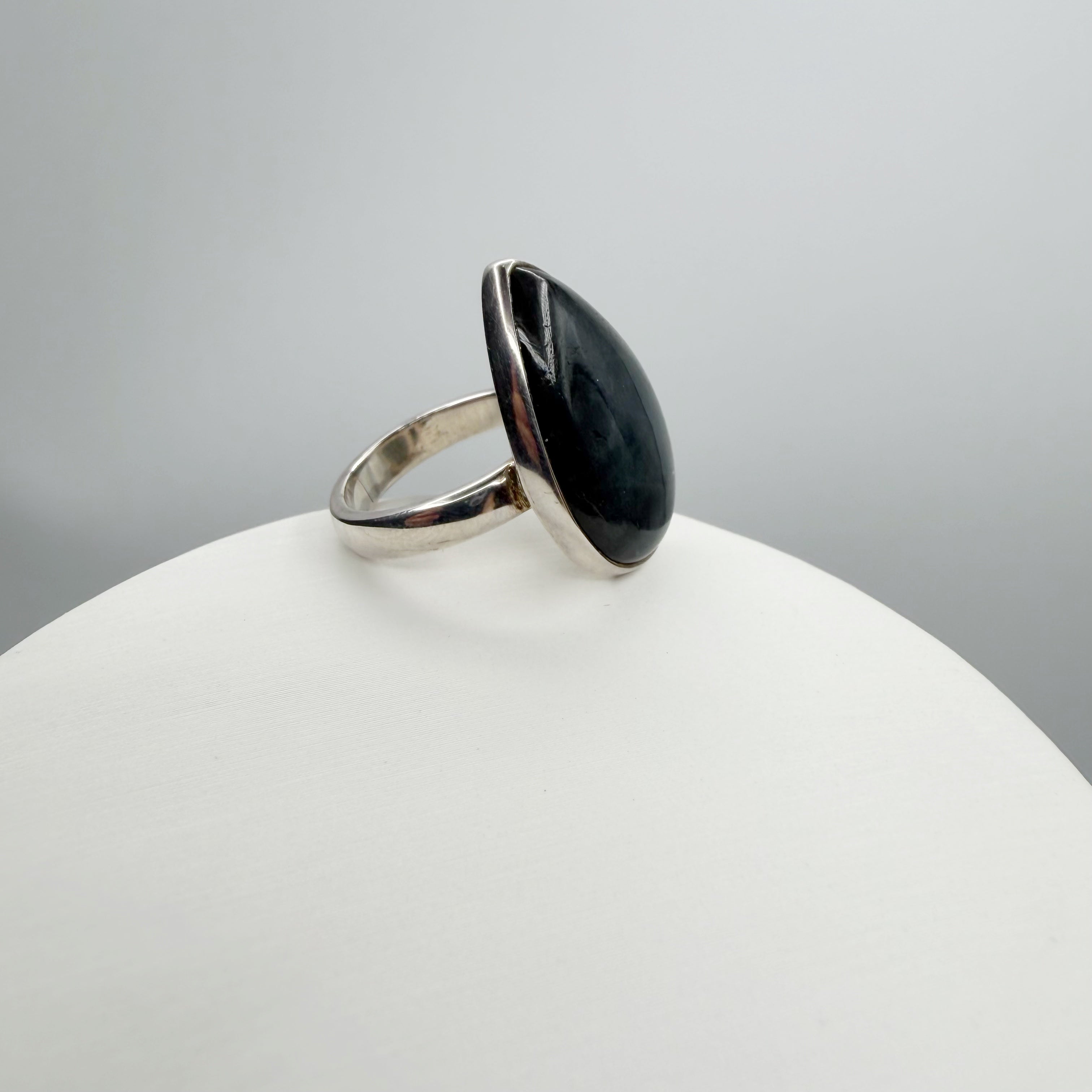 Anello Labradorite a Goccia - Argento 925