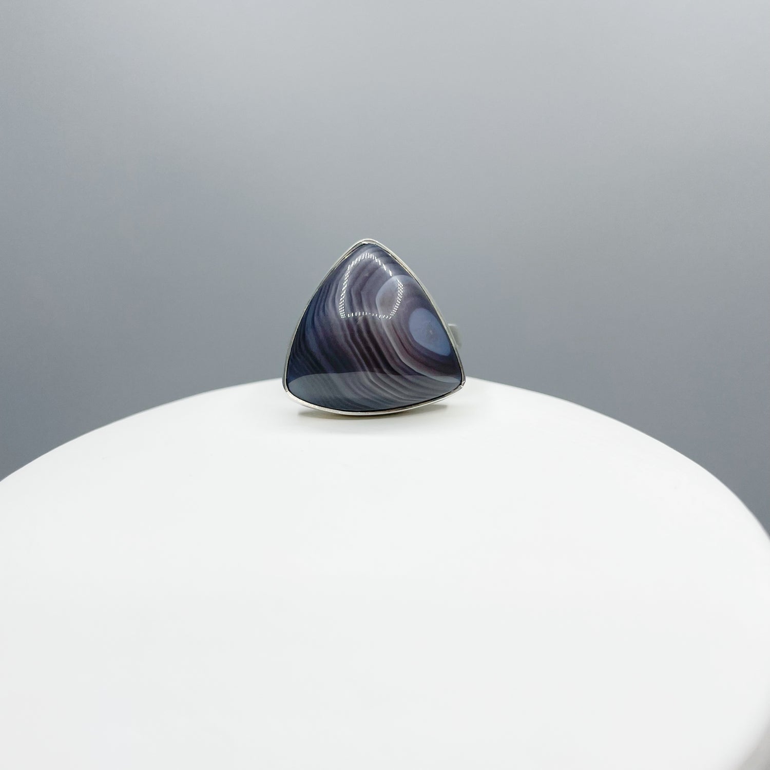 Anello Occhio di Shiva - Argento 925 - triangolare