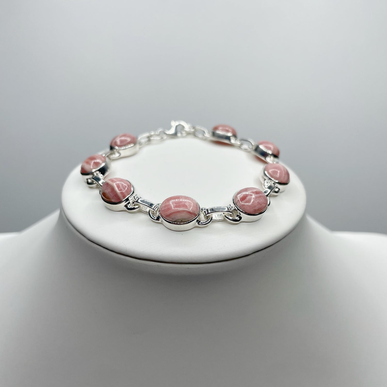 Bracciale Rodocrosite e Argento 925