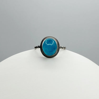 Anello Apatite Ovale - Argento 925