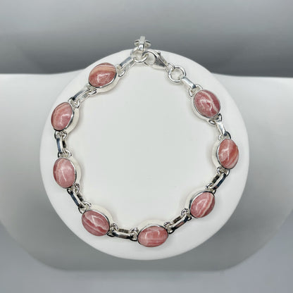 Bracciale Rodocrosite e Argento 925