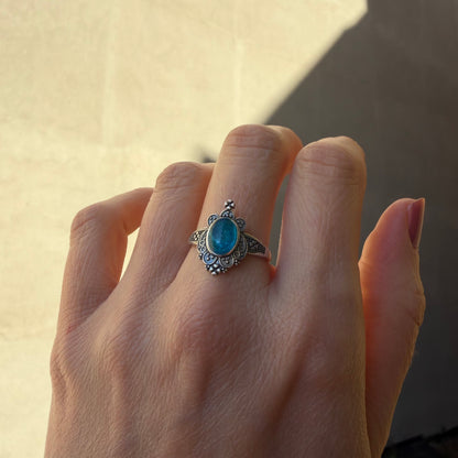 Anello Apatite Queen - Argento 925
