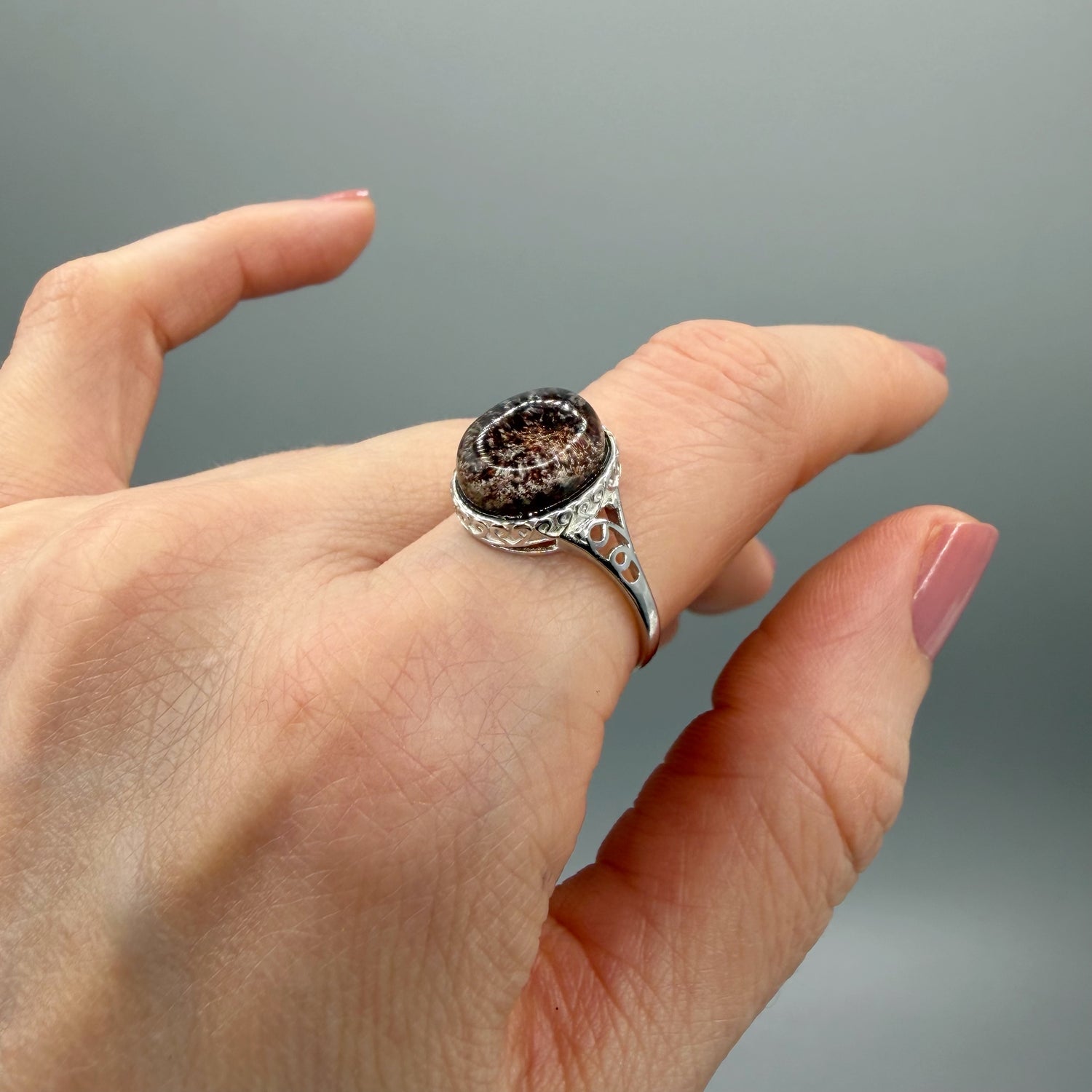 Anello Quarzo Garden e Argento 925 - Chiaro o Scuro