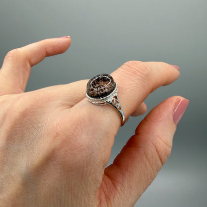 Anello Quarzo Garden e Argento 925 - Chiaro o Scuro